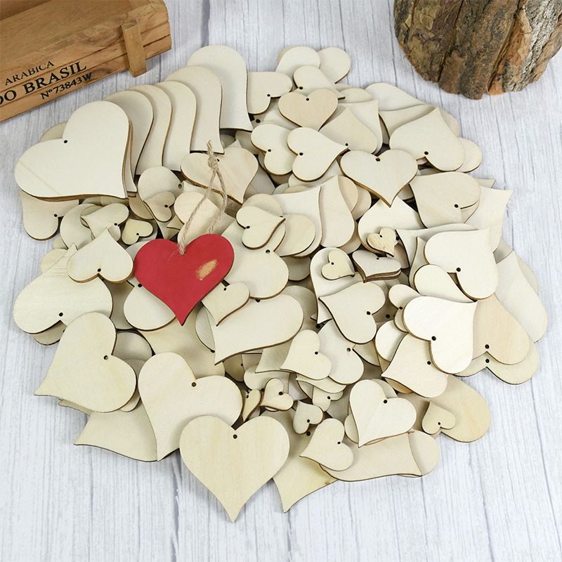10-100pcs Unfinished Blank Woo - Craft Embellishments ulasan dan harga