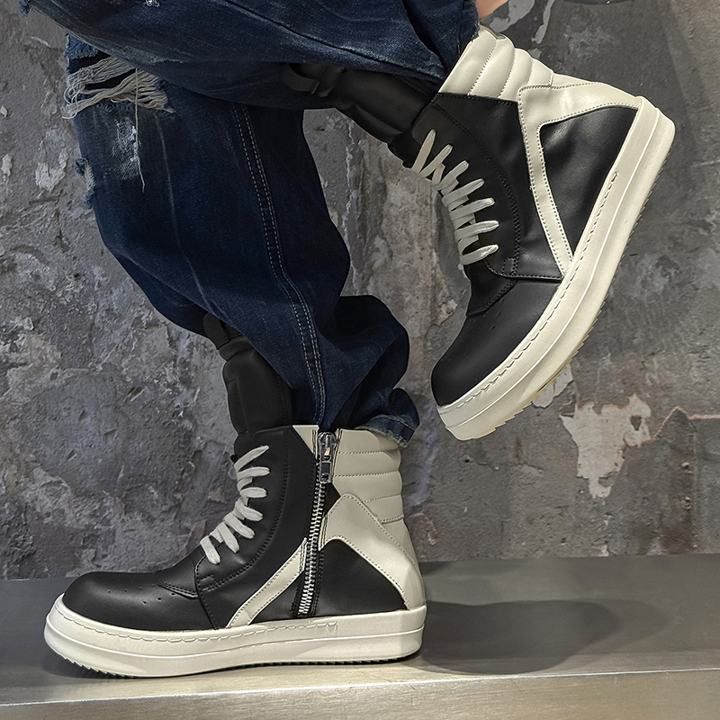 Brand Men Shoe Casual High Top - Guipure Lace Panel ulasan dan harga