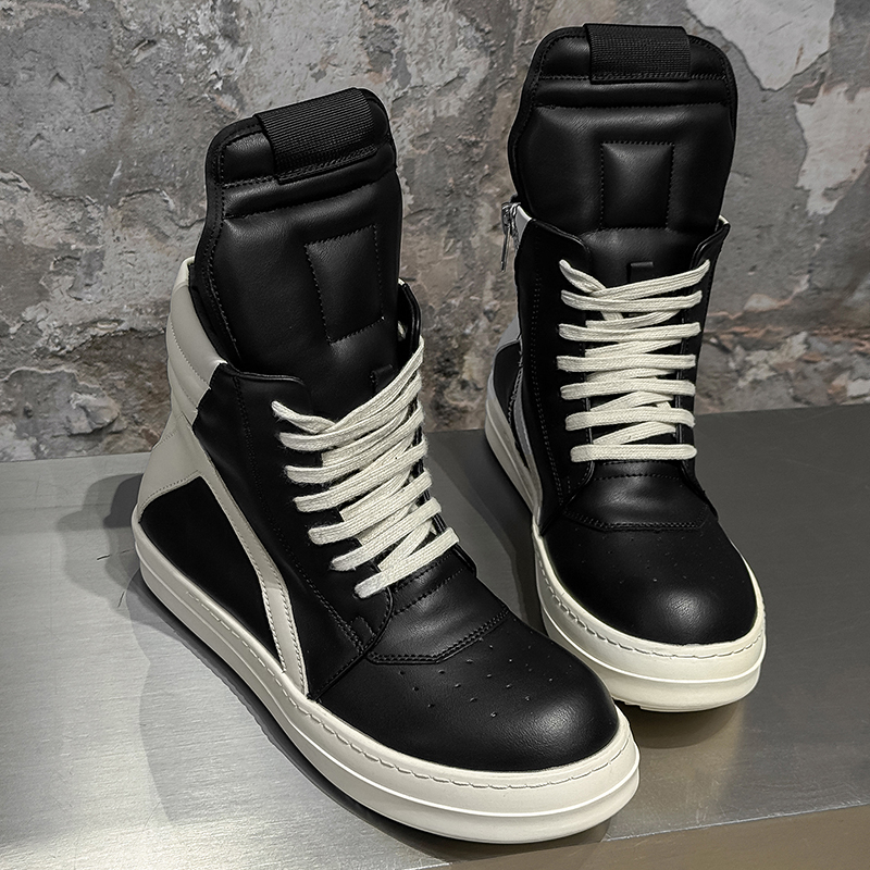 Brand Men Shoe Casual High Top - Guipure Lace Panel ulasan dan harga