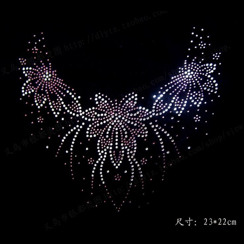 23*22cm 3 color hotfix rhinest - Hotfix Rhinestone Sheet ulasan dan harga