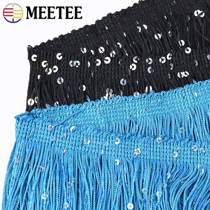 4/8M 10cm Colorful Sequin Tass - Fringe Ribbon Sewing ulasan dan harga