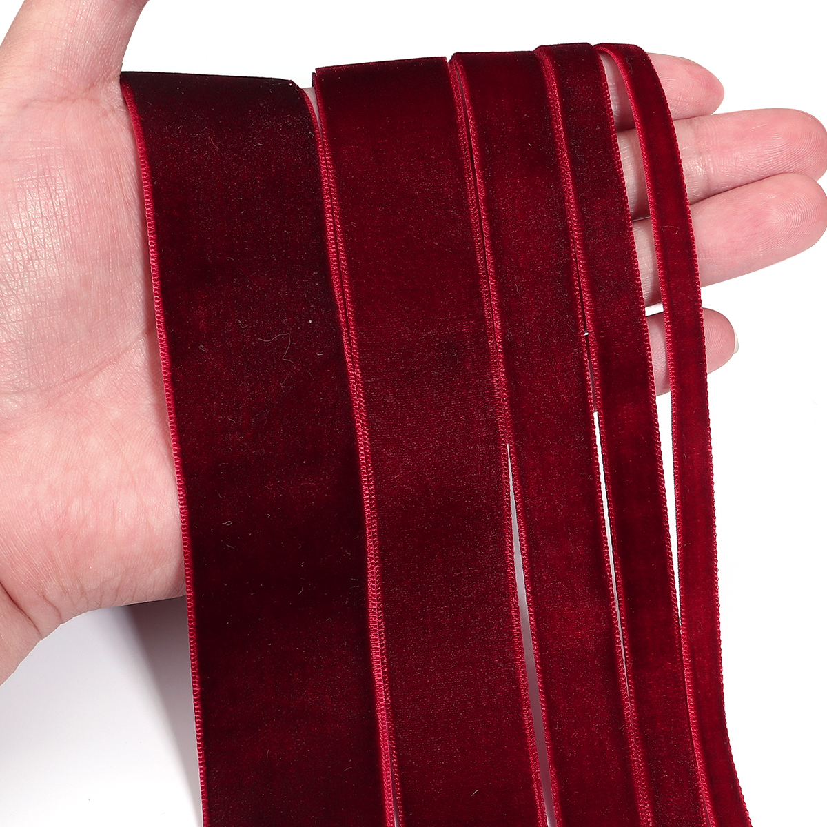 5-10yards/roll Velvet Ribbons  - Velvet Ribbon Roll ulasan dan harga