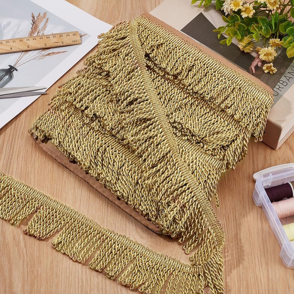 12 Yardsx2.2Inch Fringe Trim C - Guipure Lace Panel ulasan dan harga