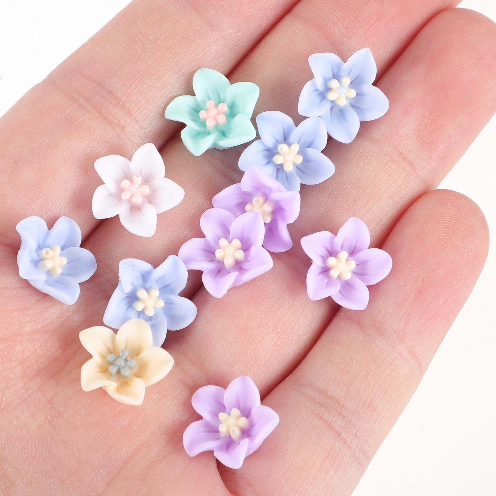 200Pcs Unique Resin Flower Emb - Craft Embellishments ulasan dan harga