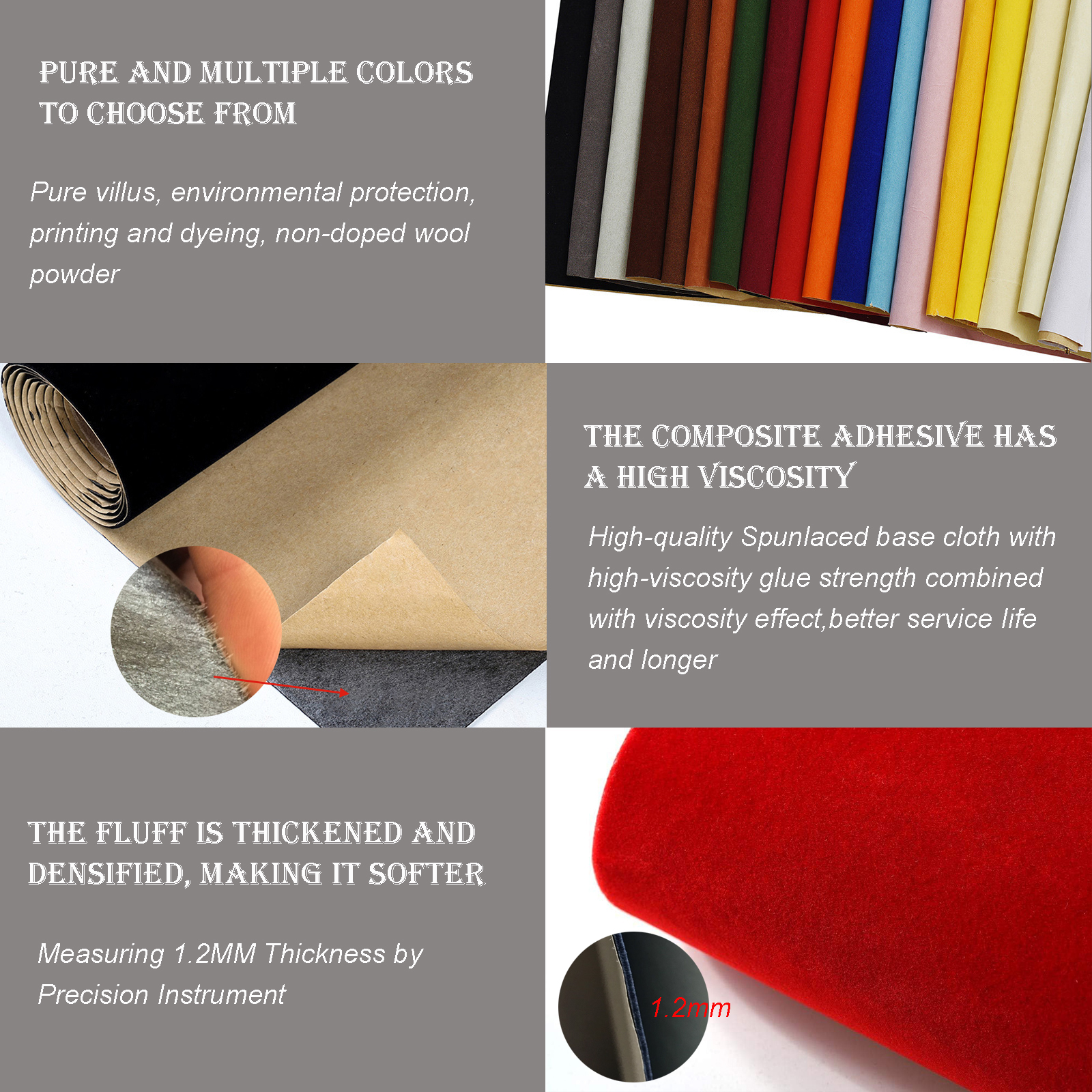 1 Roll 45 X 148cm Self-adhesiv - Velvet Ribbon Roll ulasan dan harga