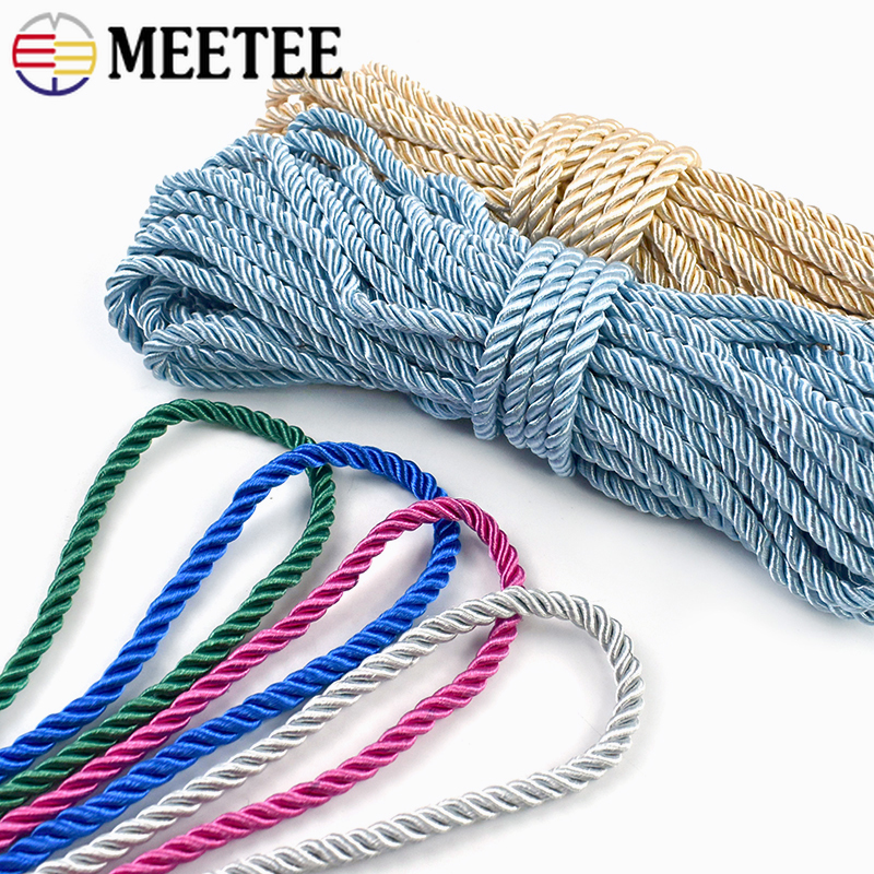 10/20M 5mm 3 Strand Twisted Ny - Cord Trim Twisted ulasan dan harga