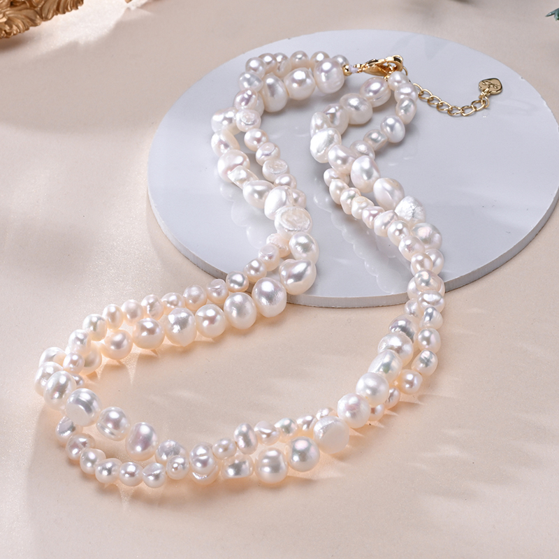 HENGSHENG Baroque Freshwater 5 - Pearl Trim Chain ulasan dan harga