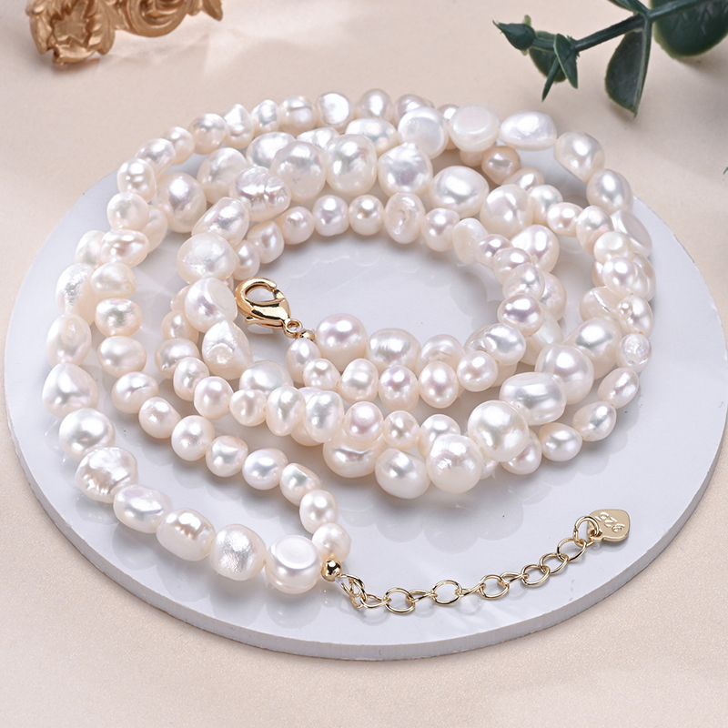 HENGSHENG Baroque Freshwater 5 - Pearl Trim Chain ulasan dan harga