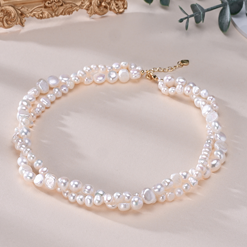HENGSHENG Baroque Freshwater 5 - Pearl Trim Chain ulasan dan harga