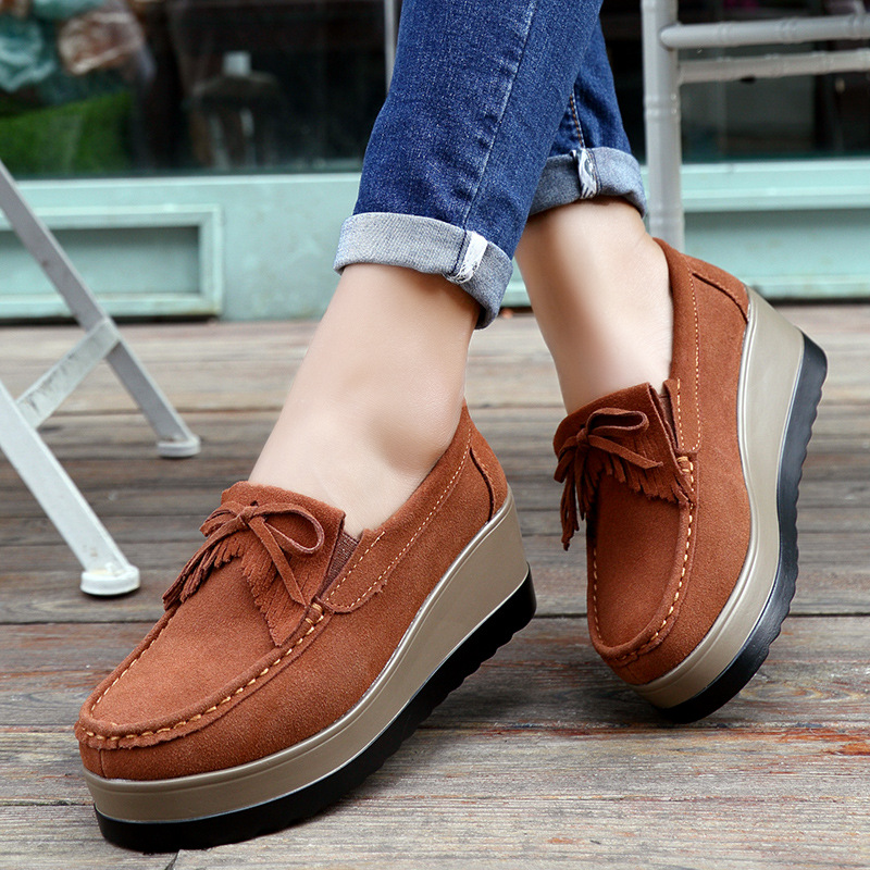 Fashon Green Suede Shoes of Wo - Tassel Fringe Trim ulasan dan harga