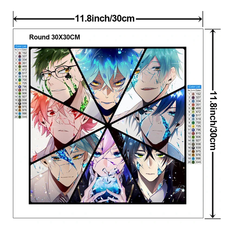 Twisted-Wonderland Anime Diamo - Embroidery Embellishments ulasan dan harga