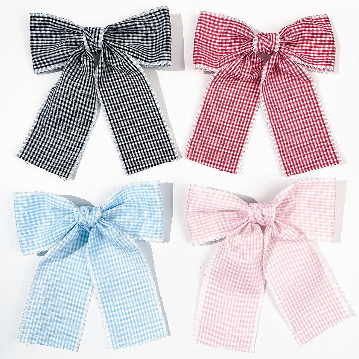 24pc/lot Tartan Plaid Printed  - Lace Ribbon Trim ulasan dan harga