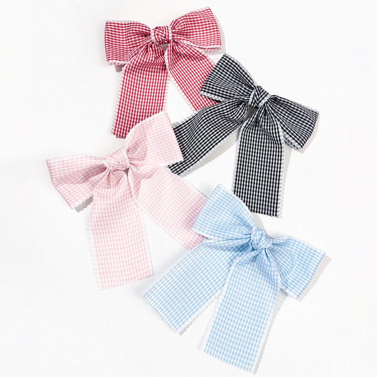 24pc/lot Tartan Plaid Printed  - Lace Ribbon Trim ulasan dan harga