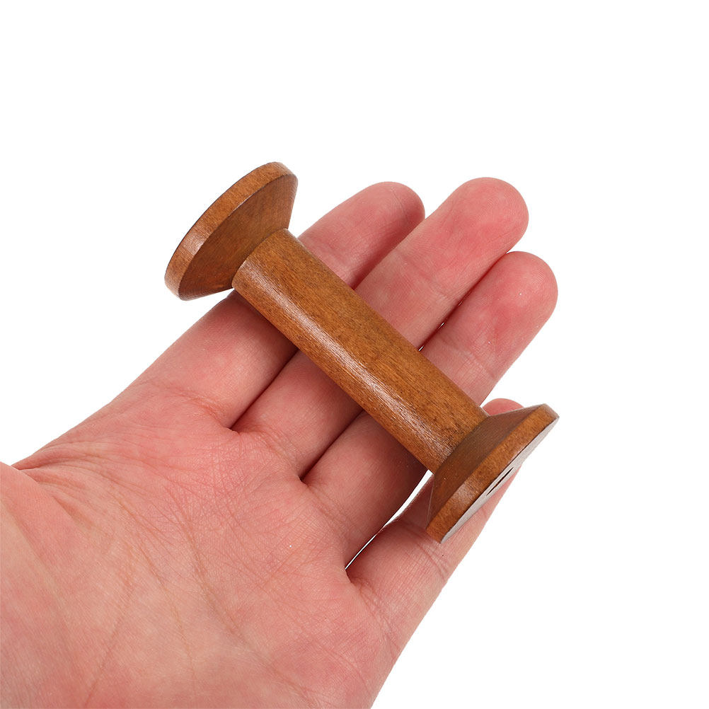 7Pcs Wood Spools Empty Thread  - Embroidery Craft ulasan dan harga