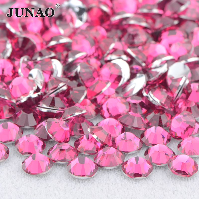 JUNAO Wholesale 2 3 4 5 6 mm S - Hotfix Rhinestone Sheet ulasan dan harga