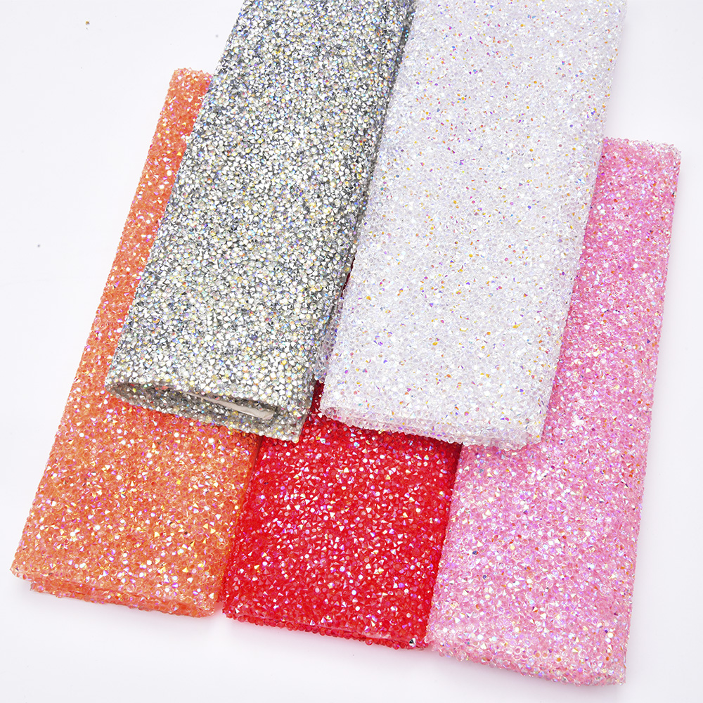 Shiny AB Colorful Resin Rhines - Hotfix Rhinestone Sheet ulasan dan harga