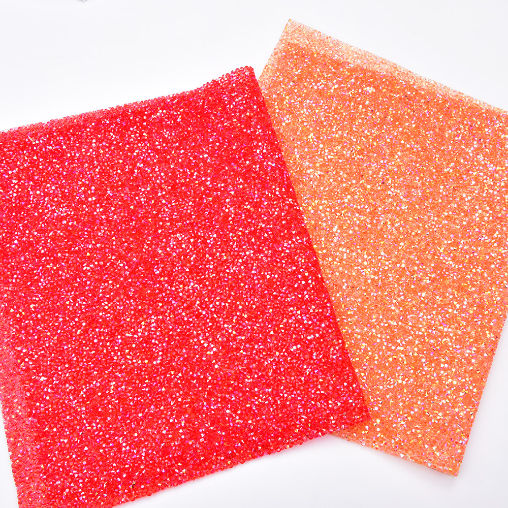 Shiny AB Colorful Resin Rhines - Hotfix Rhinestone Sheet ulasan dan harga