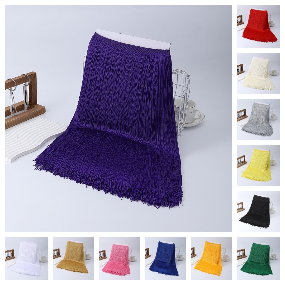9 Meters Lace Trim Tassel Frin - Fringe Ribbon Sewing ulasan dan harga