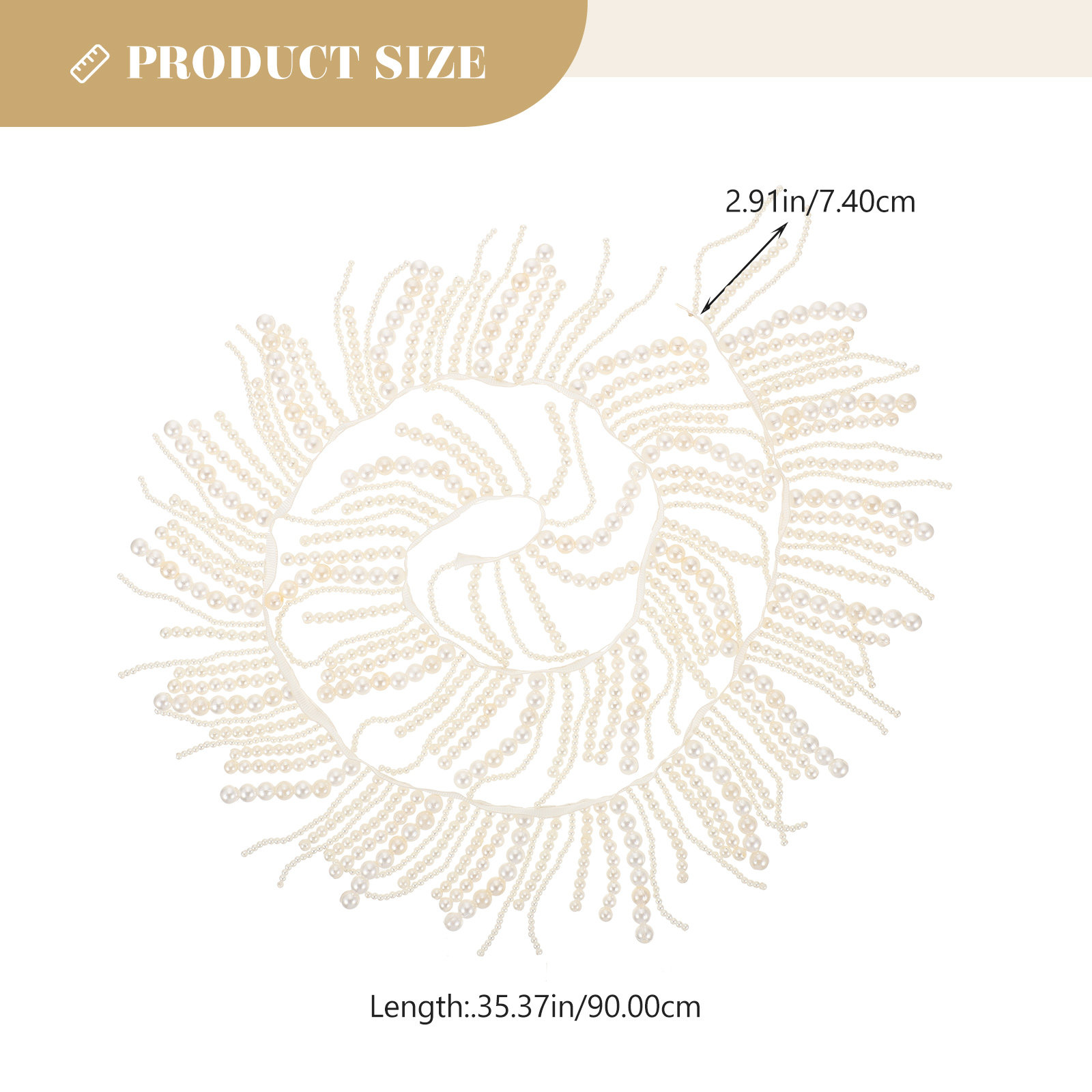 Exquisite Clothing Pearl Tasse - Tassel Fringe Trim ulasan dan harga