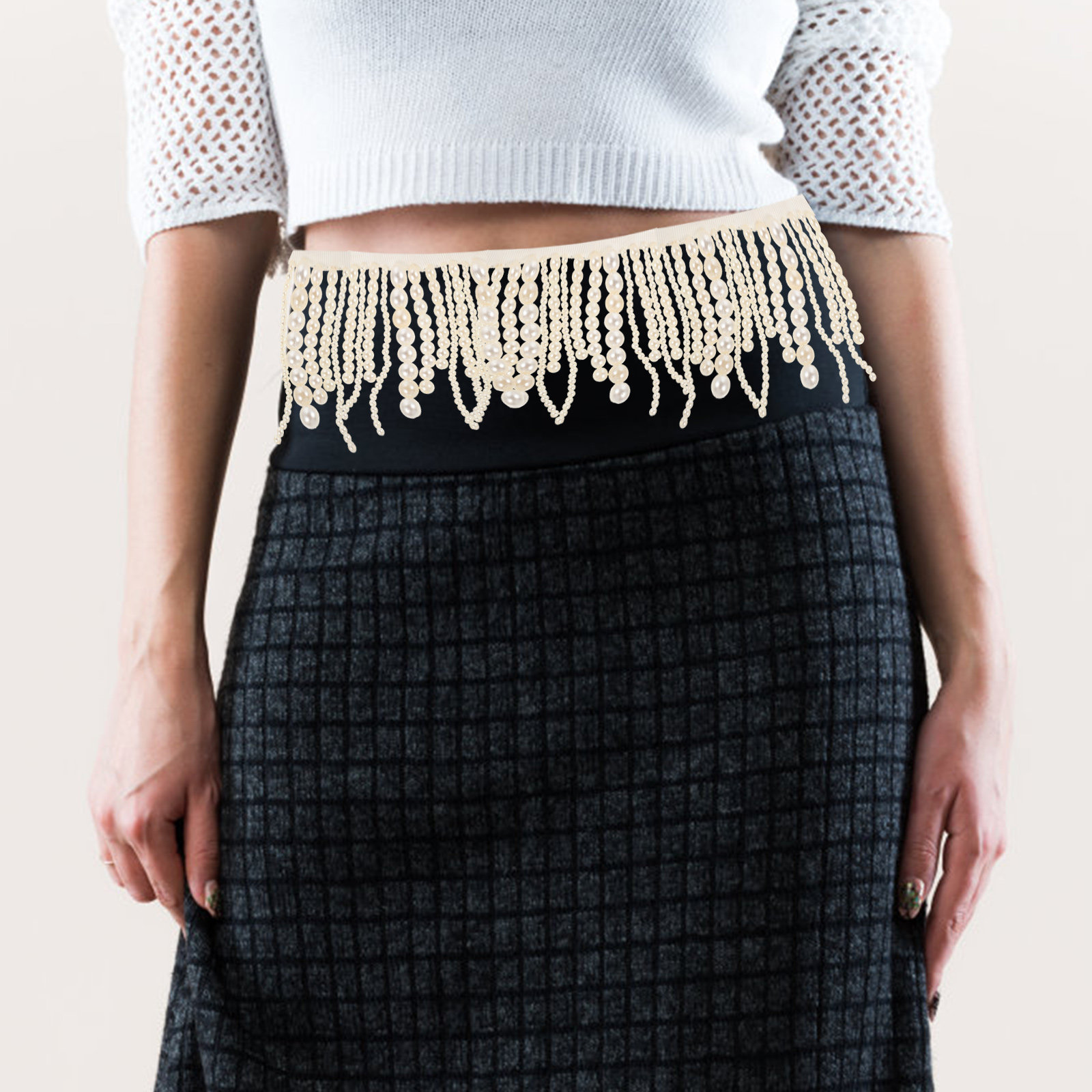 Exquisite Clothing Pearl Tasse - Tassel Fringe Trim ulasan dan harga