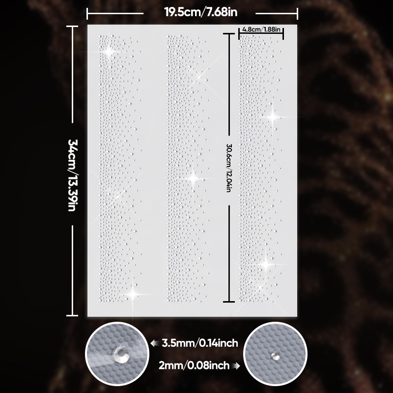 1/2/4Pcs 3Row Hotfix Rhineston - Hotfix Rhinestone Sheet ulasan dan harga