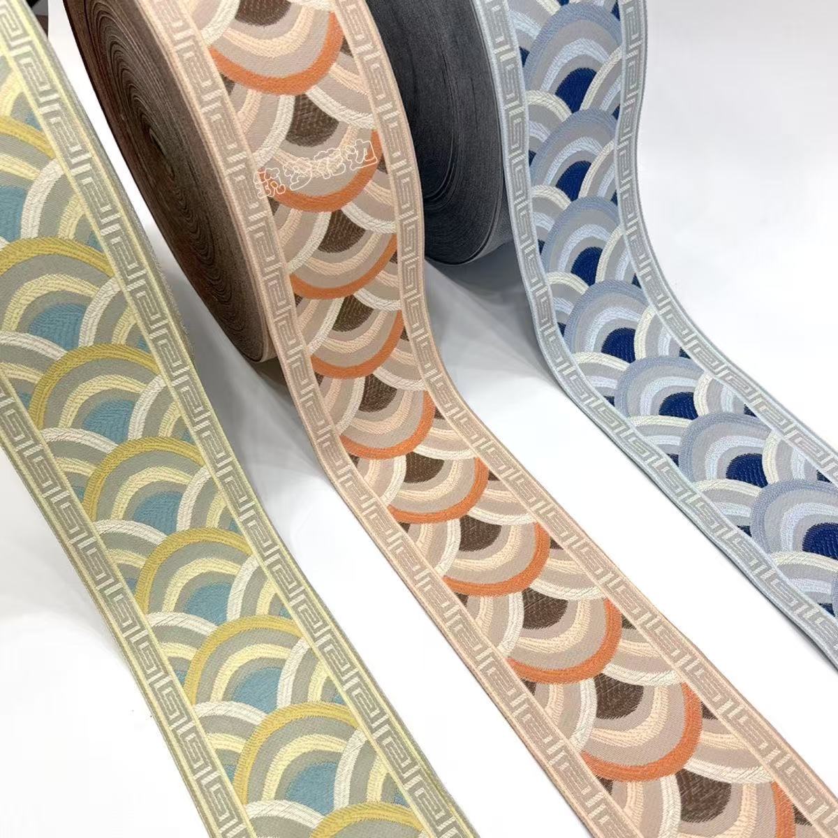 6 Meters Jacquard Trim Woven R - Velvet Ribbon Roll ulasan dan harga