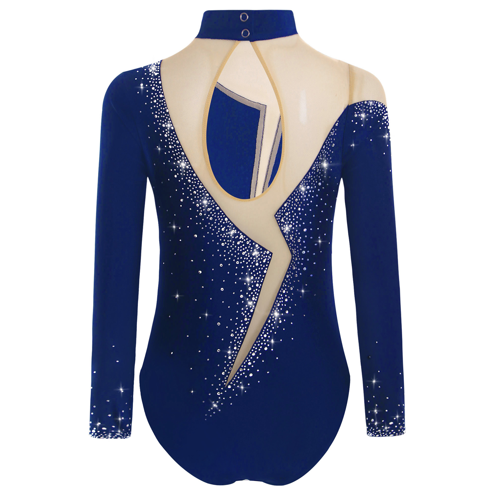 Kids Girls Gymnastics Leotards - Rhinestone Banding Trim ulasan dan harga