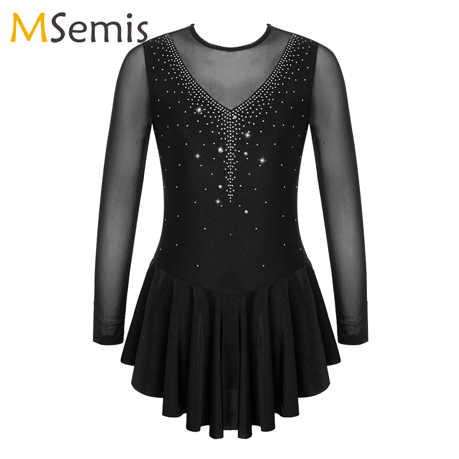 Kids Ballet Tutu Dress Rhinest - Rhinestone Banding Trim ulasan dan harga