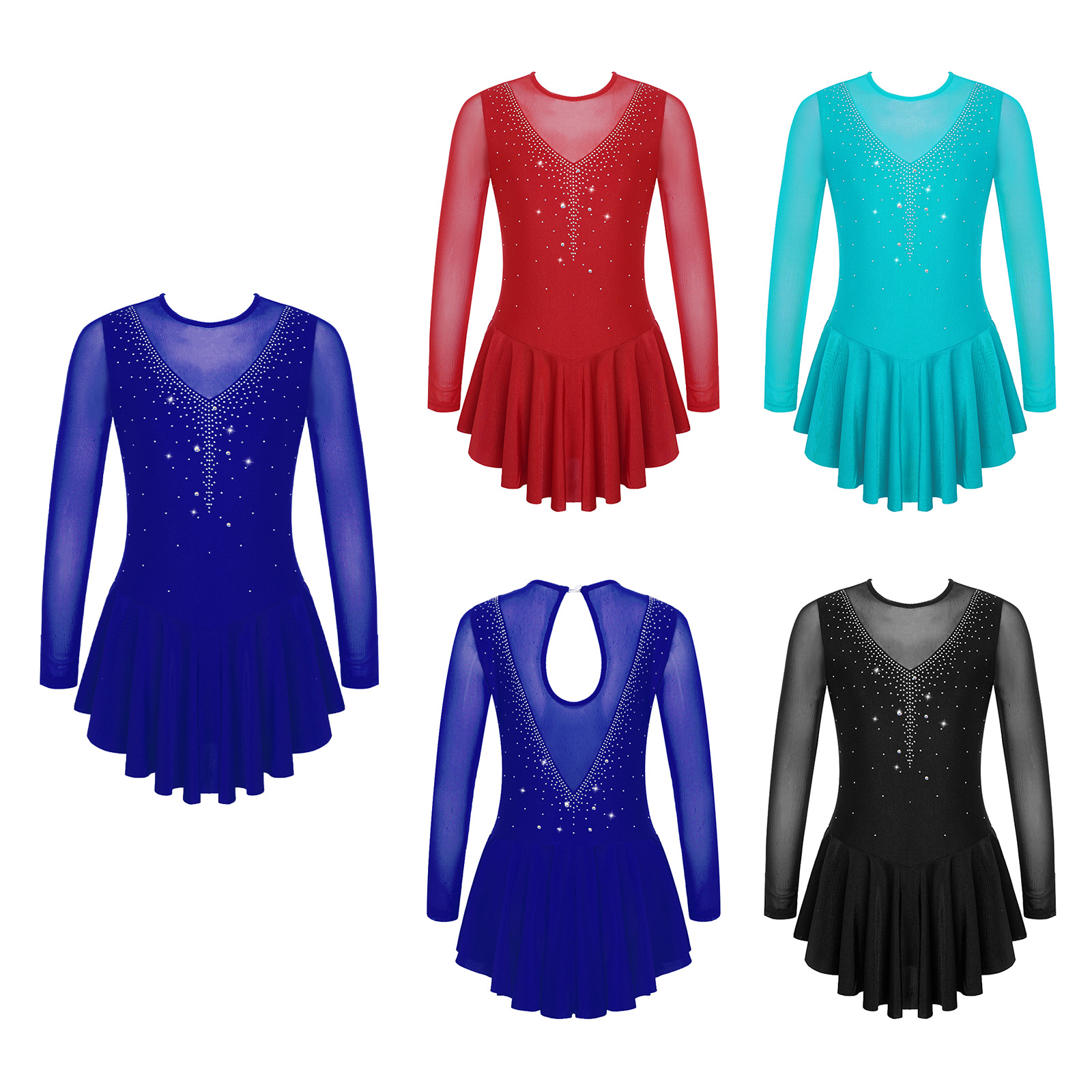 Kids Ballet Tutu Dress Rhinest - Rhinestone Banding Trim ulasan dan harga