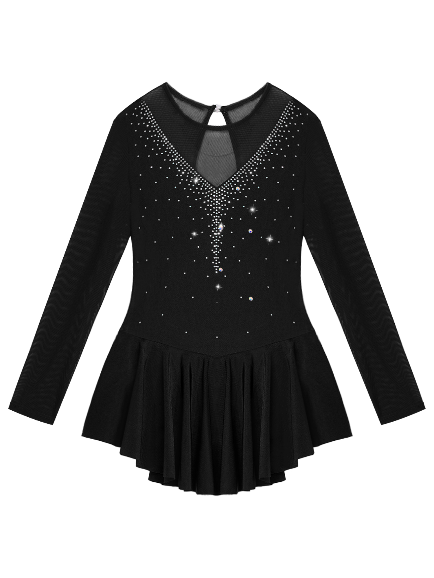Kids Ballet Tutu Dress Rhinest - Rhinestone Banding Trim ulasan dan harga