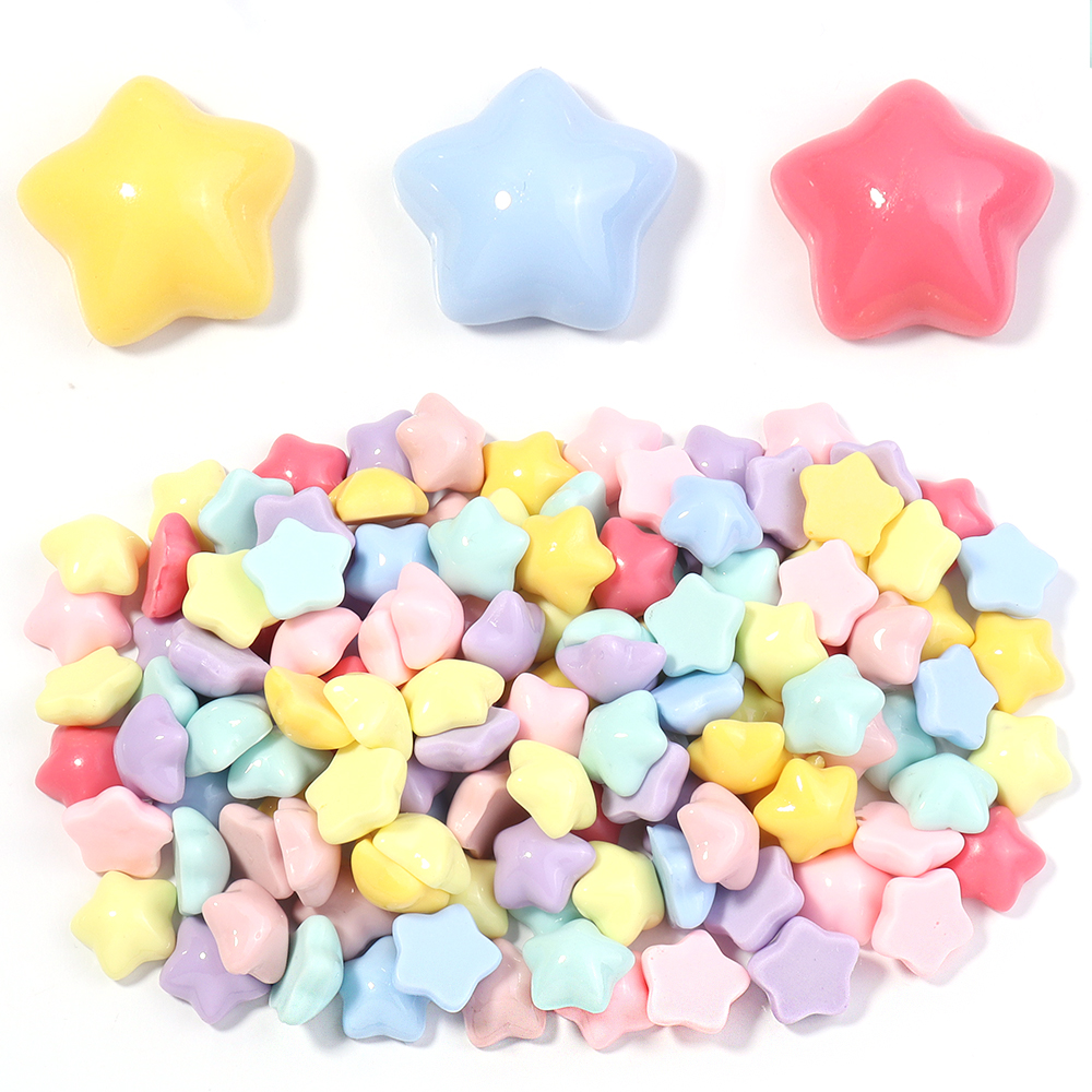 50pcs/lot 16mm Colorful Star R - Craft Embellishments ulasan dan harga
