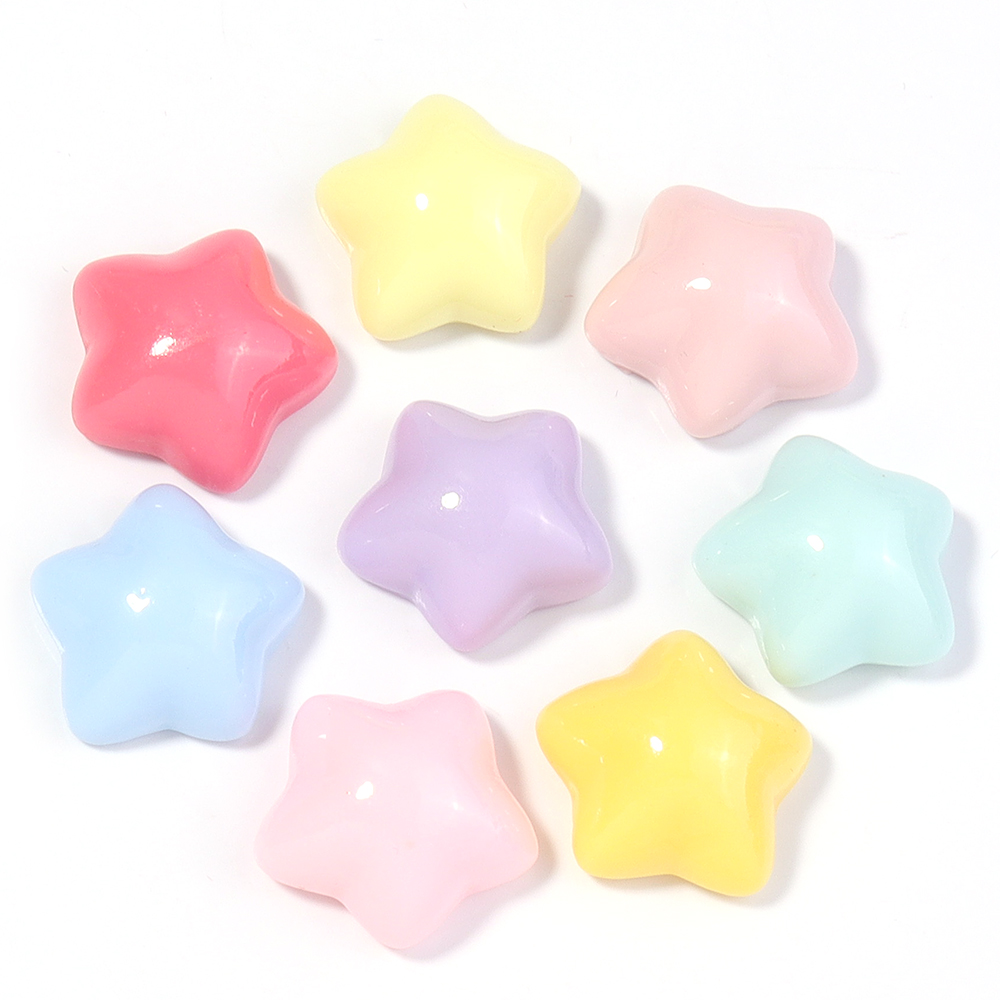50pcs/lot 16mm Colorful Star R - Craft Embellishments ulasan dan harga