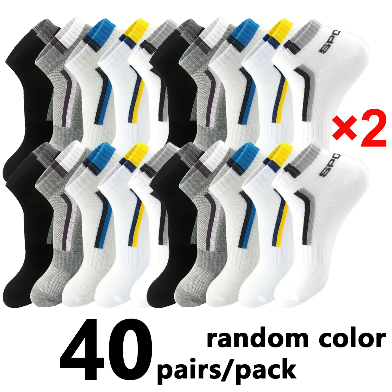 5/10/40Pair Men's Anti-Slip An - Embellish Knit ulasan dan harga