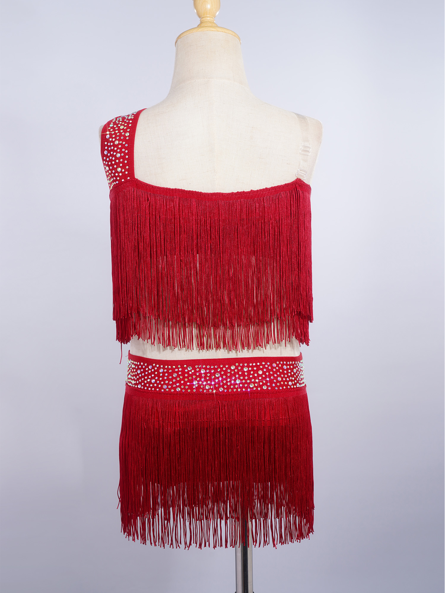 Sequin Ballet Leotard Performa - Rhinestone Banding Trim ulasan dan harga