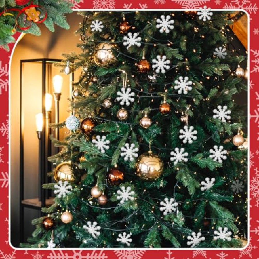 Yuefunny 400 Pcs Mini Snowflak - Christmas Craft Embellishment ulasan dan harga