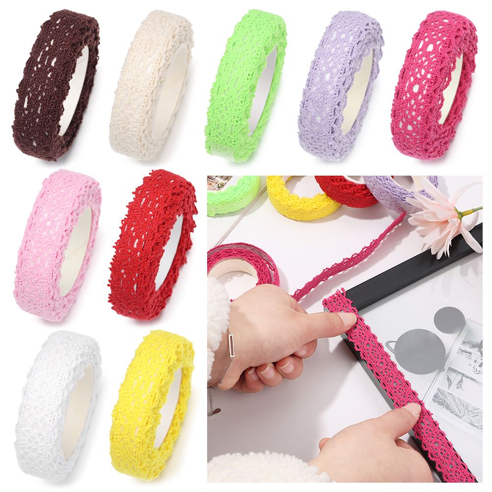 2Yards/ Roll Wedding Decor DIY - Lace Ribbon Trim ulasan dan harga
