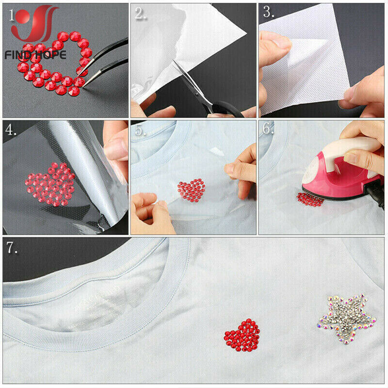 19in x 12in Hot Fix Clear Film - Hotfix Rhinestone Sheet ulasan dan harga