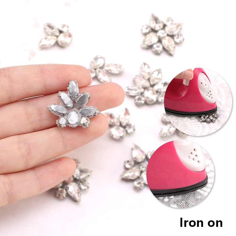 QIAO Glitter Rhinestones Ornam - Hotfix Rhinestone Sheet ulasan dan harga