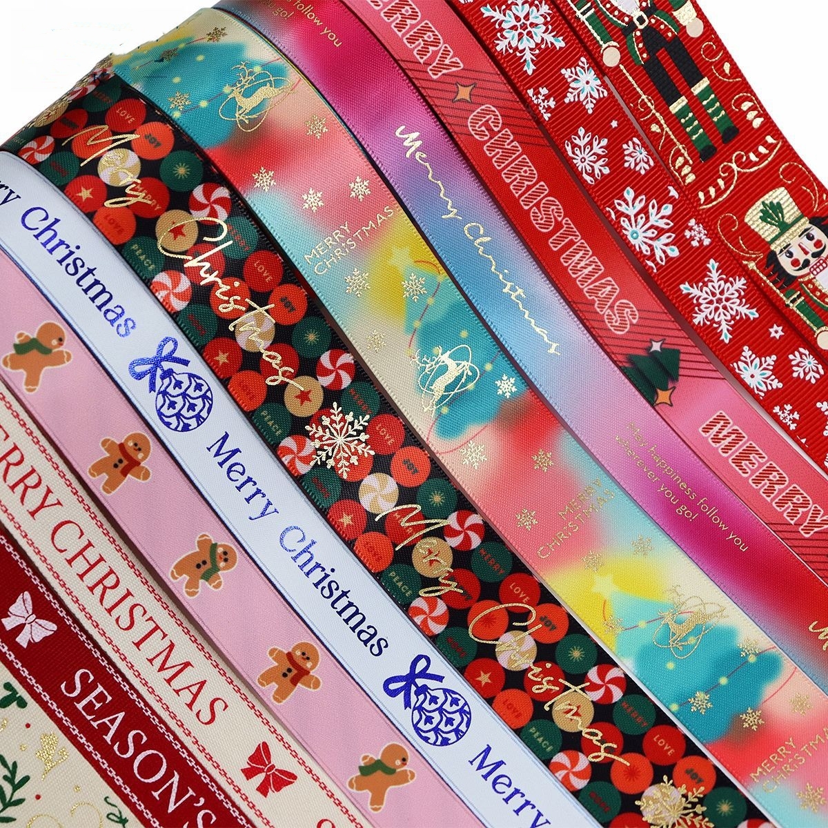 Christmas Ribbon Printed Handm - Velvet Ribbon Roll ulasan dan harga