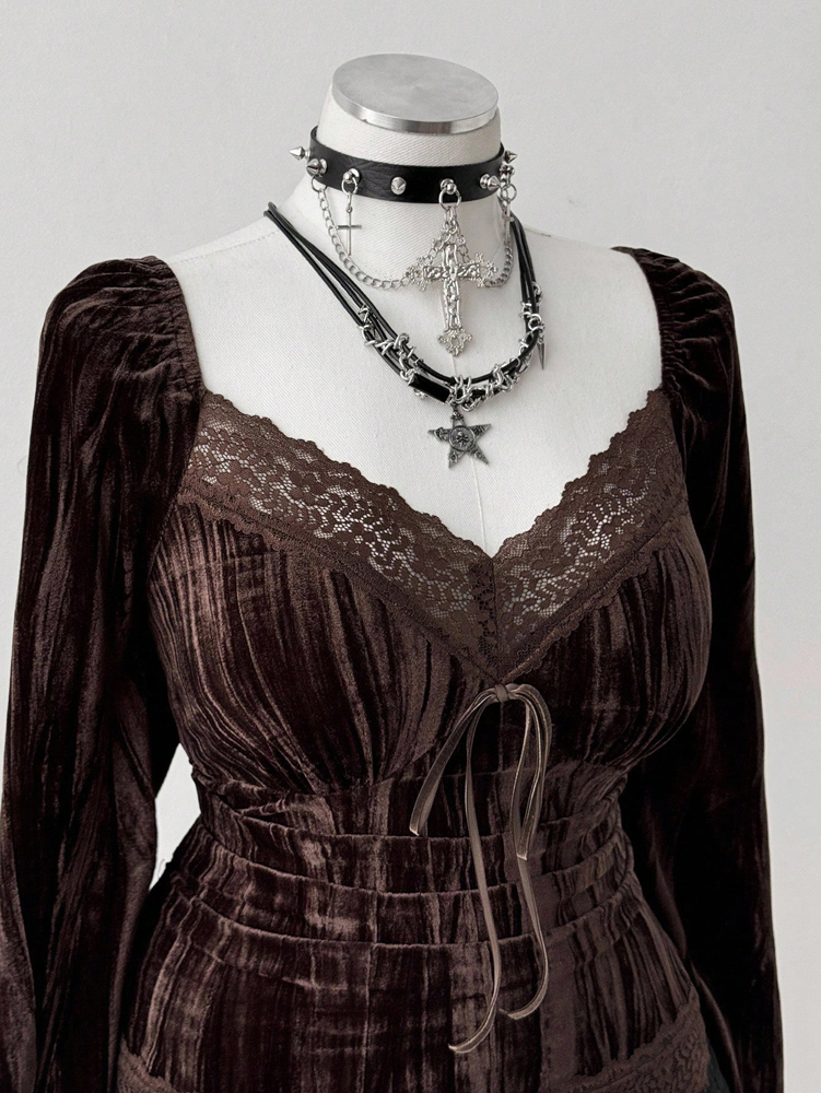 Plus-Size Women's Fashionable  - Guipure Lace Panel ulasan dan harga