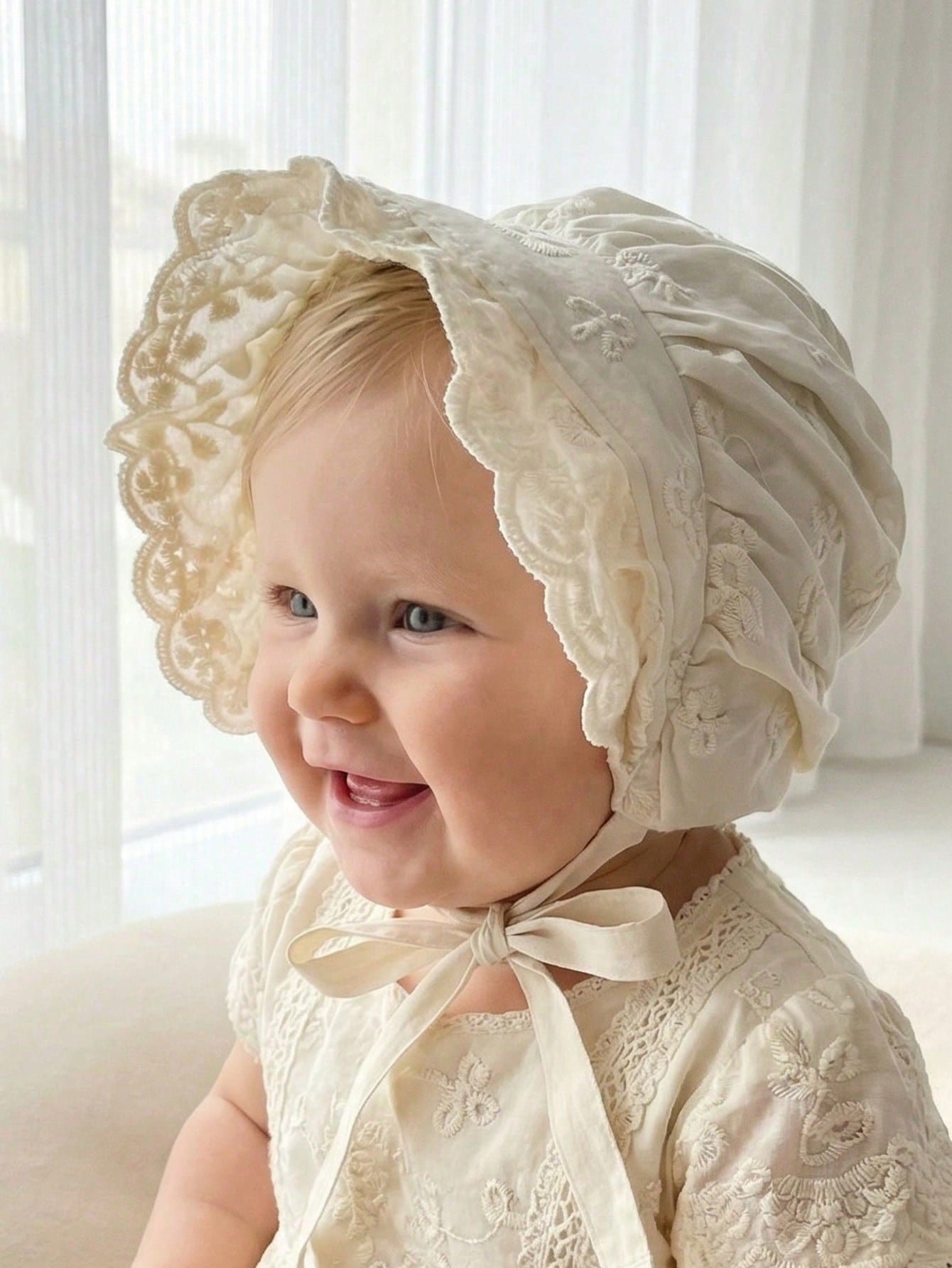 1pcs 6-18M Baby Girls White La - Embroidery Embellishments ulasan dan harga