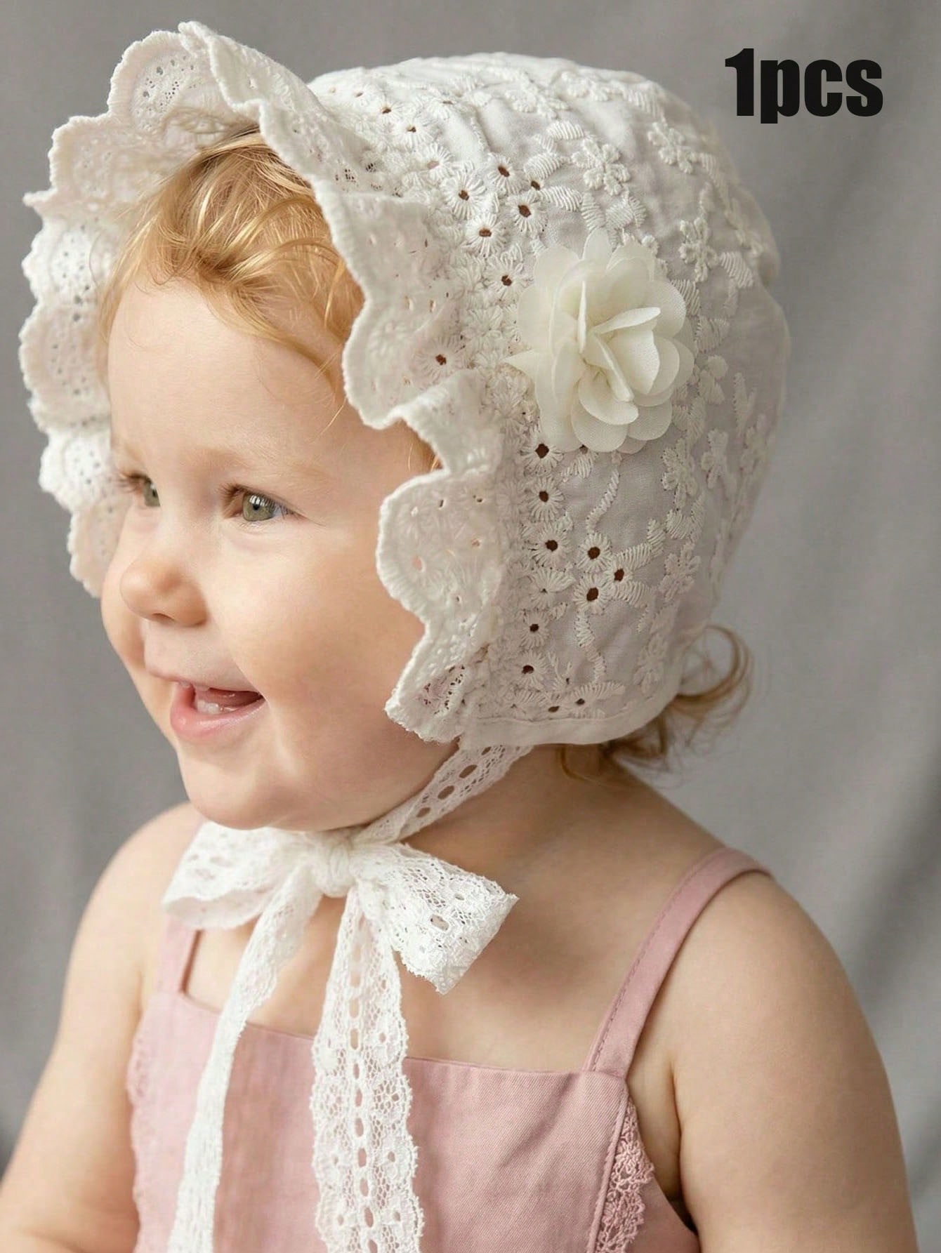 1pcs 6-18M Baby Girls White La - Embroidery Embellishments ulasan dan harga
