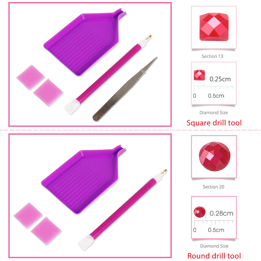 Frameless, 5D DIY Diamond Pain - Embroidery Embellishments ulasan dan harga
