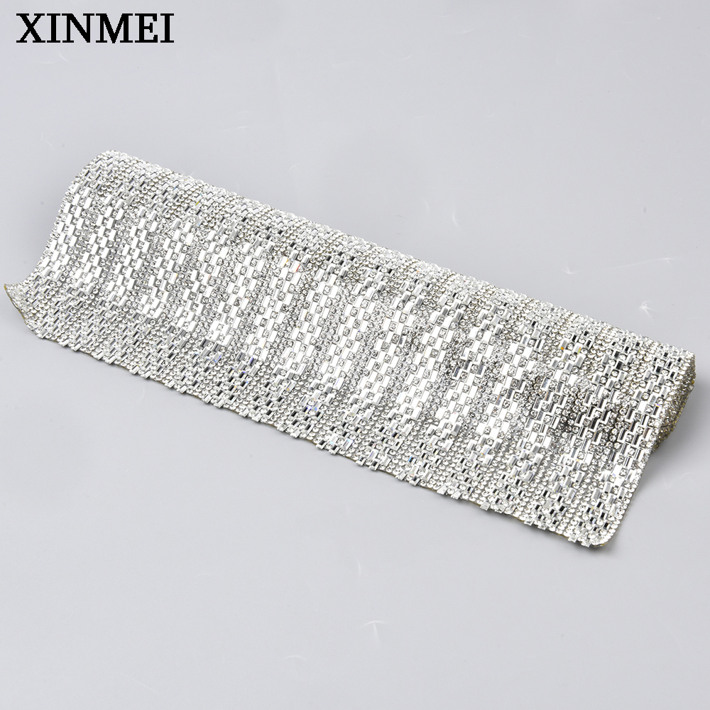 24*40cm Clear Rectangle Glass  - Hotfix Rhinestone Sheet ulasan dan harga