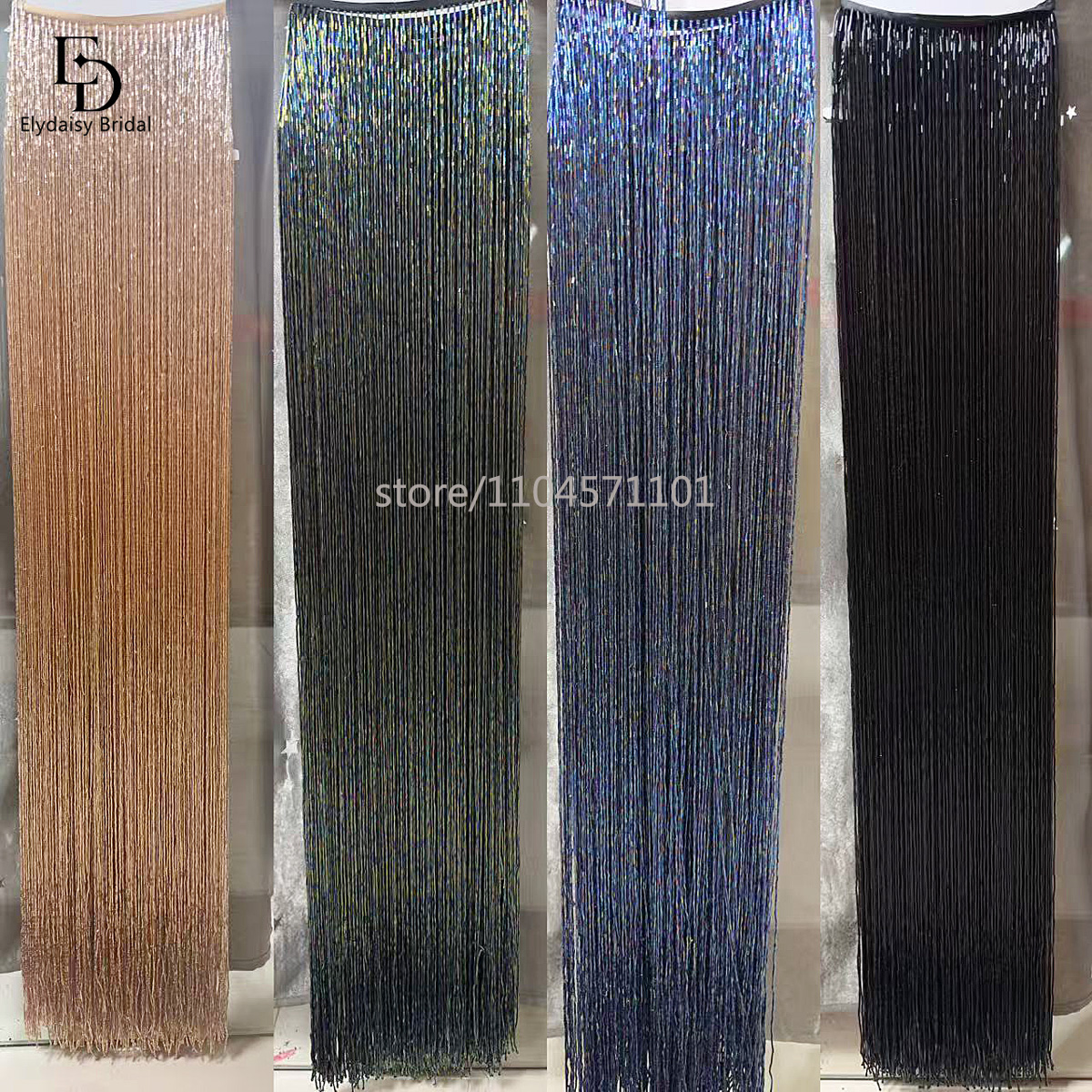 ELYDAISY 1Meter Length Champag - Fringe Ribbon Sewing ulasan dan harga