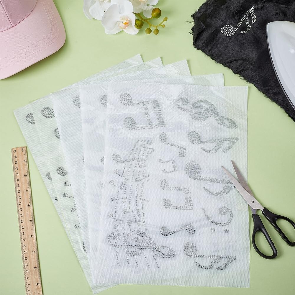 5 Sheet Music Notes Rhinestone - Hotfix Rhinestone Sheet ulasan dan harga