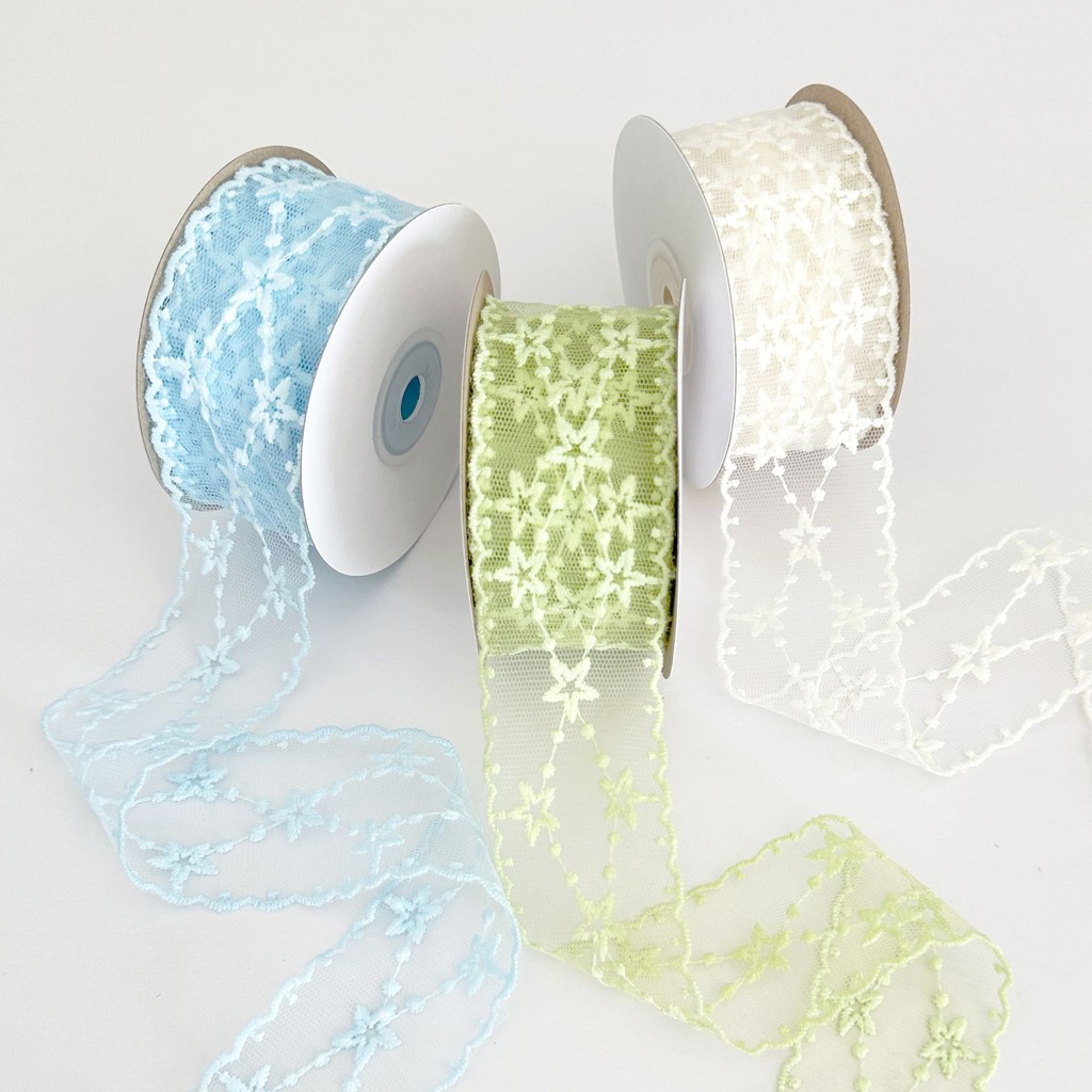 Mesh Lace Trim Ribbon Breathab - Lace Ribbon Trim ulasan dan harga