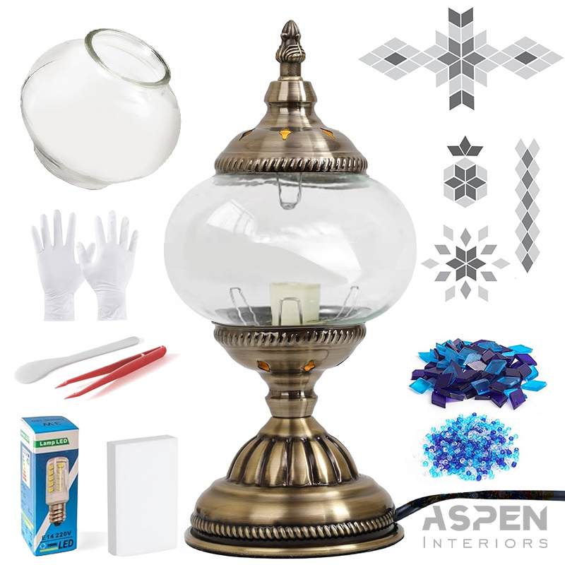 DIY Colored Glass Mosaic Table - Craft Embellishments ulasan dan harga