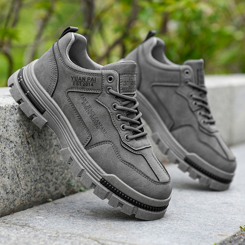 Men's Thick Sole Work Boots No - Guipure Lace Panel ulasan dan harga