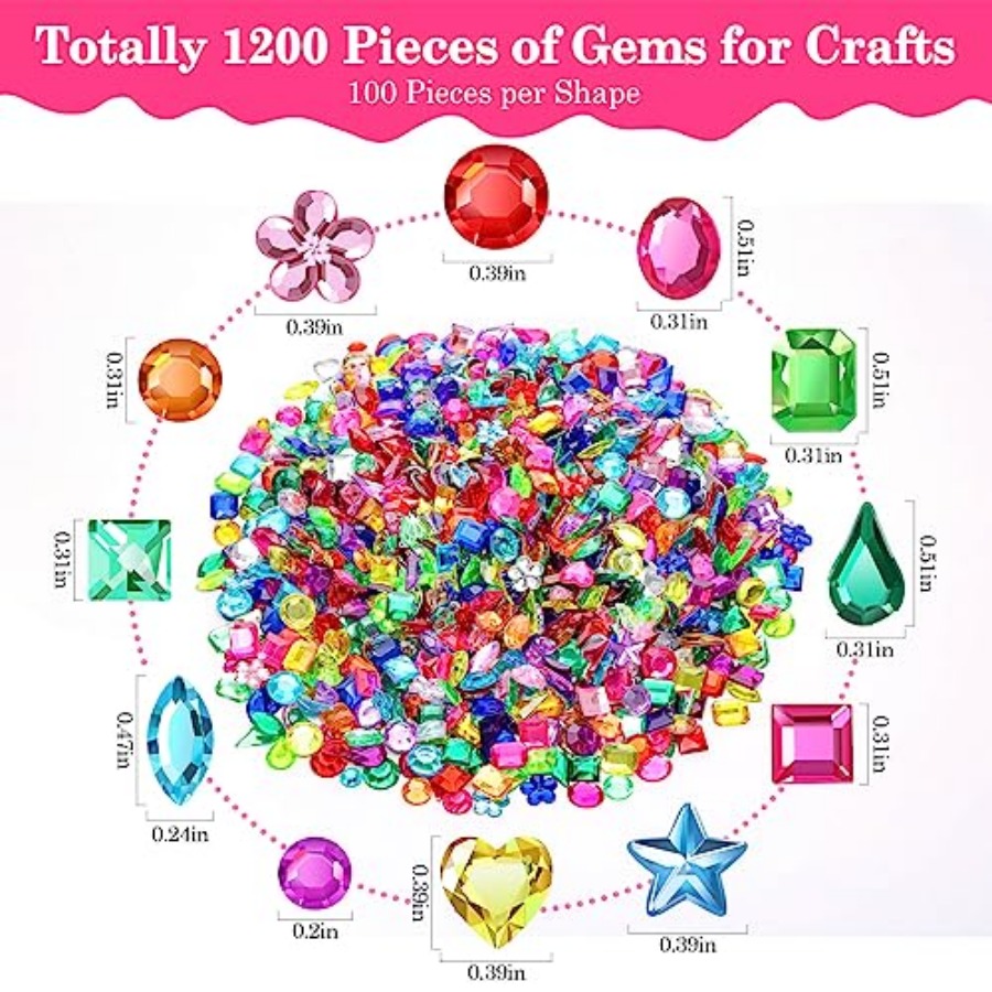 200Pcs Craft Gems with 2Pcs B7 - Embellishment Glue Craft ulasan dan harga